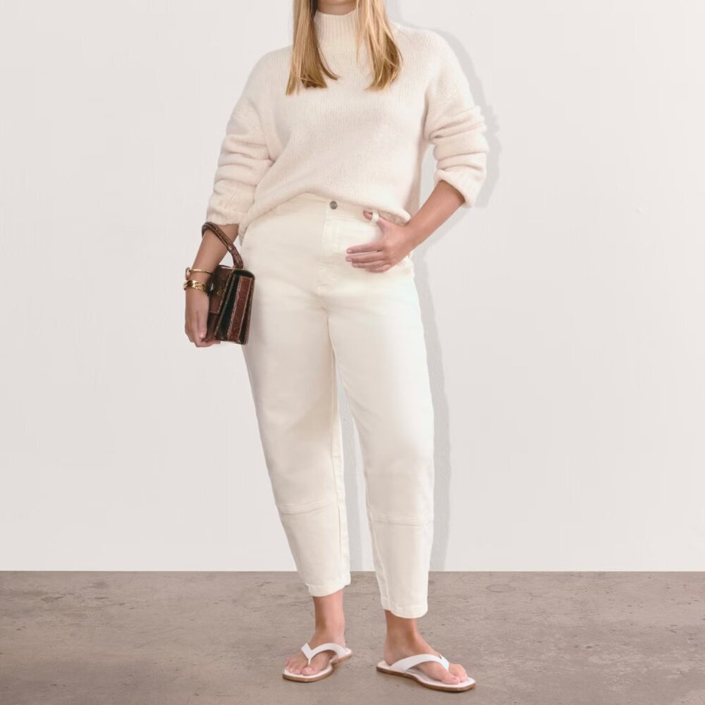 NWOT The Utility Barrel Pant in Bone Size 4